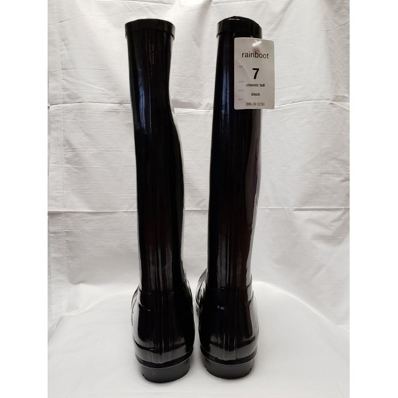 Womens Rain Boots All Black Sz 7 NEW - Picture 3 of 6
